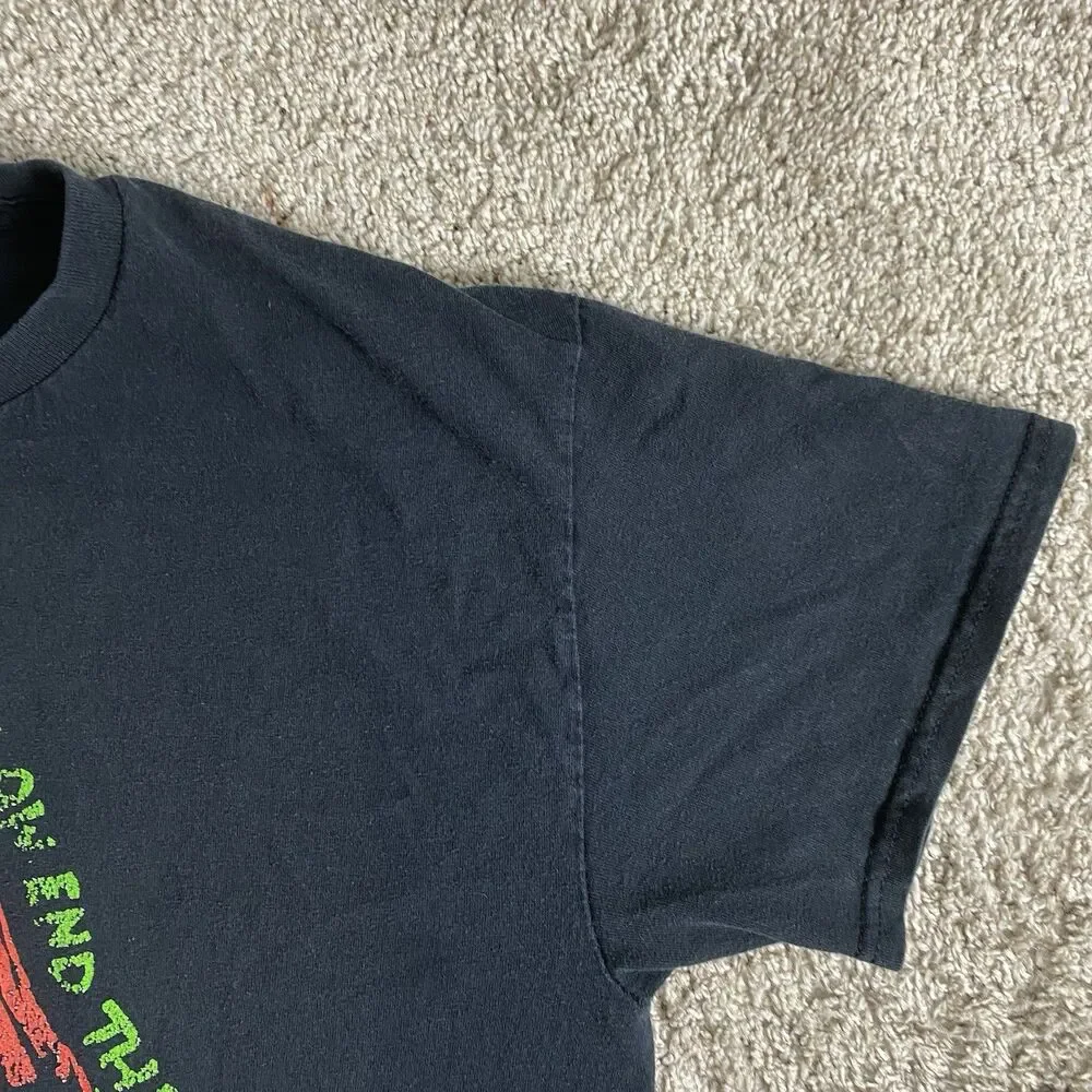 A Tribe Called Quest The Low End Theory T Shirt Men's Sz L Black Music Tee Neon